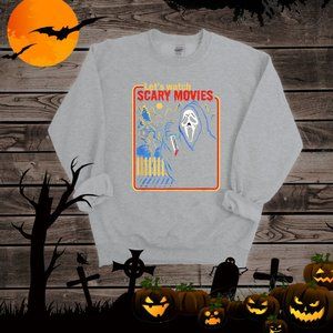 Lets Watch Scary Movies Sweatshirt